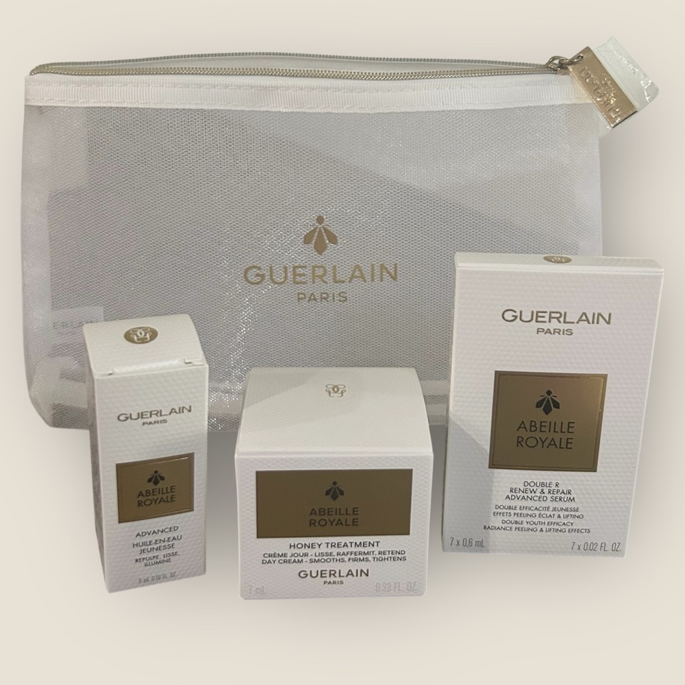 GUERLAIN Abeille Royale Sample Travel Size Skincare Bundle - 4 pieces Brand New